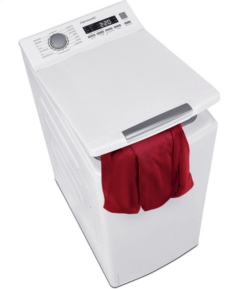 Hanseatic Waschmaschine Toplader HTW7512A, 7,5 kg, 1200 U/min, Mengenautomatik