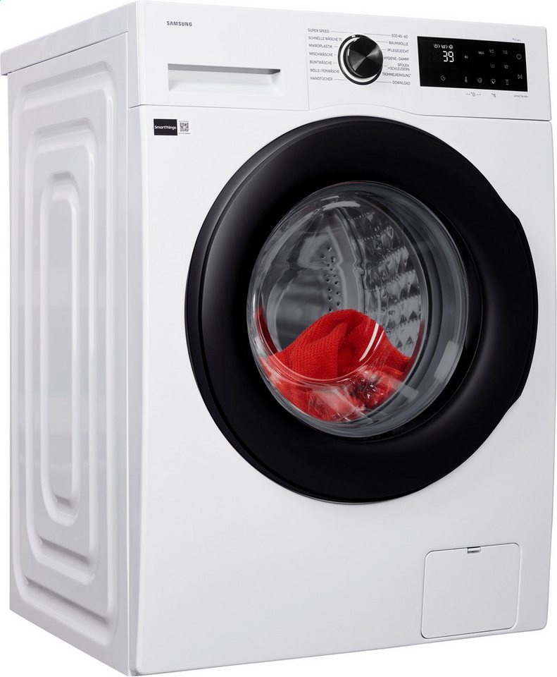 Samsung Waschmaschine WW5000F WW1EFG5U34AEEG, 10 kg, 1350 U/min, AI Ecobubbleᵀᴹ - Effizient und schonend waschen